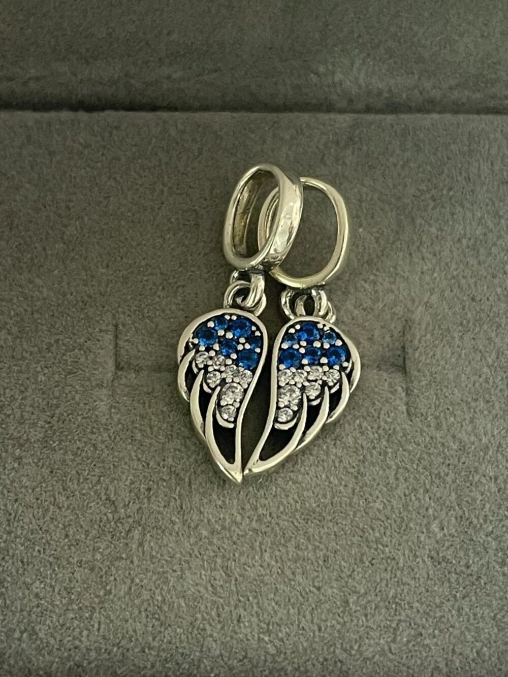 Pandora Sparkling Splitable Angel Wings Dangle Charm